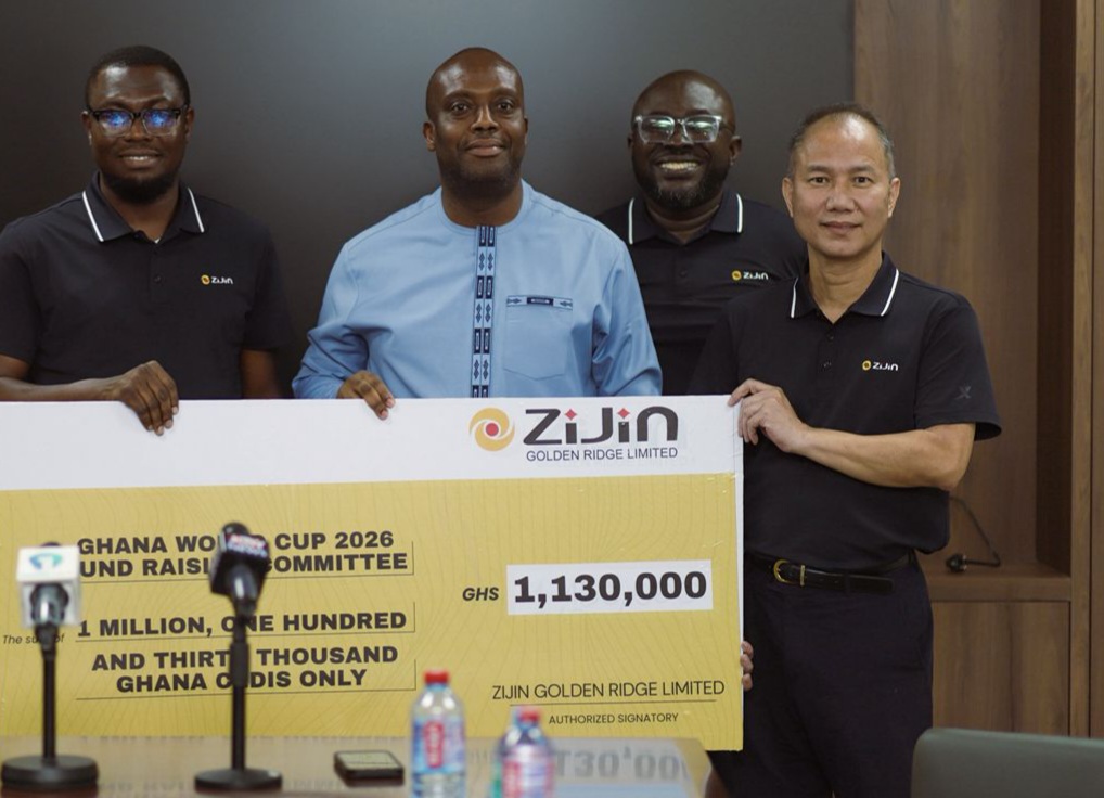 Zijin Golden Ridge donate GHS1.13m to Black Stars Zijin Golden Ridge donate GHS1.13m to Black Stars