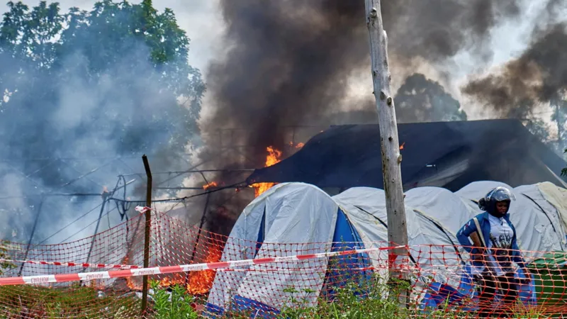 Ebola treatment center torched in DR Congo amid rising local tensions Ebola treatment center torched in DR Congo amid rising local tensions