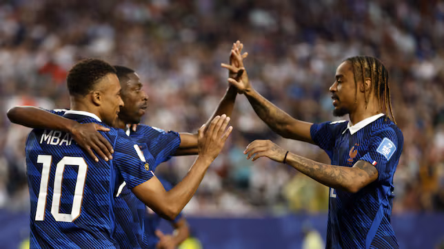 France 3-0 Iraq: Mbappé double sends Les Bleus into last 32 after weather-hit win France 3-0 Iraq: Mbappé double sends Les Bleus into last 32 after weather-hit win