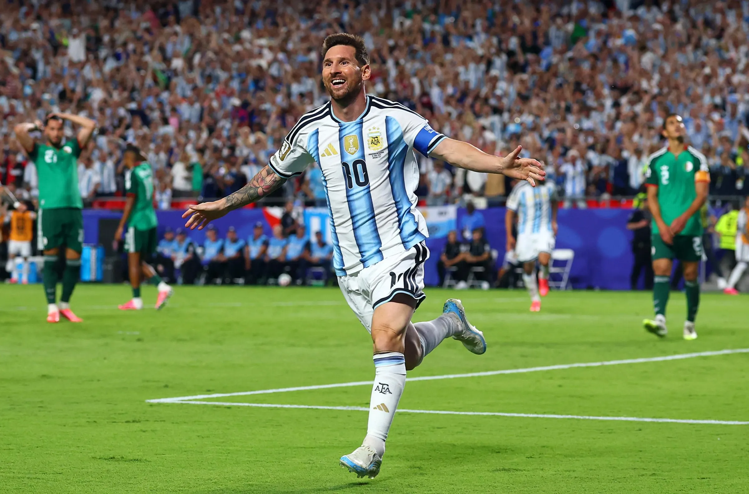 Messi’s magical hat-trick powers Argentina to 3-0 Win over Algeria in World Cup opener Messi’s magical hat-trick powers Argentina to 3-0 Win over Algeria in World Cup opener