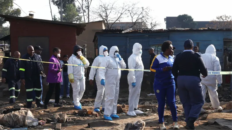 South Africa police launch manhunt after 12 killed in Johannesburg mass shooting