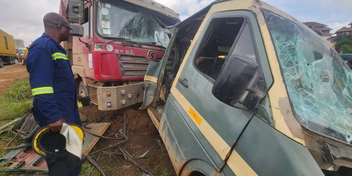 Six-year-old girl confirmed dead after tipper truck crashes into school bus at Dzorwulu