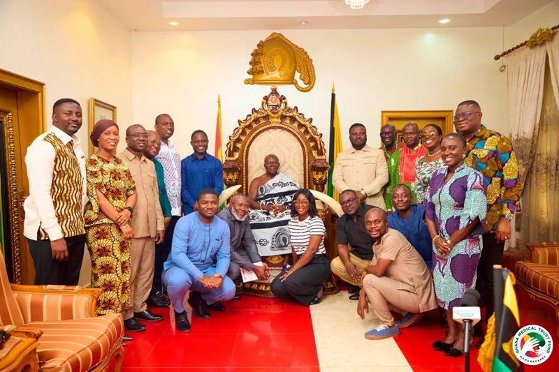 Health Minister takes MahamaCares to Otumfuo