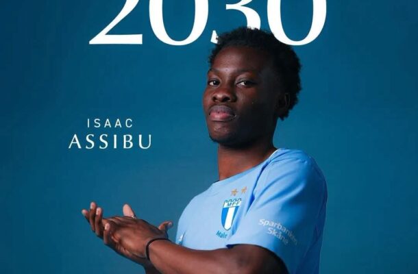 Ghana’s Isaac Assibu earns long-term Malmö FF deal after rapid rise to first team
