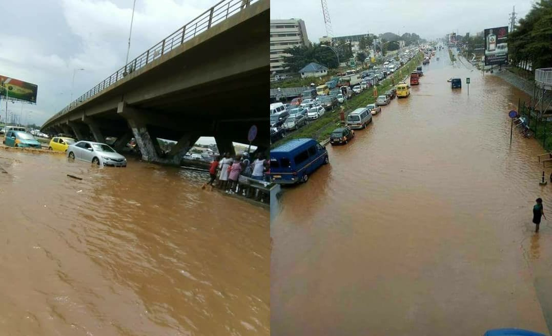 Accra floods halt businesses Accra floods halt businesses