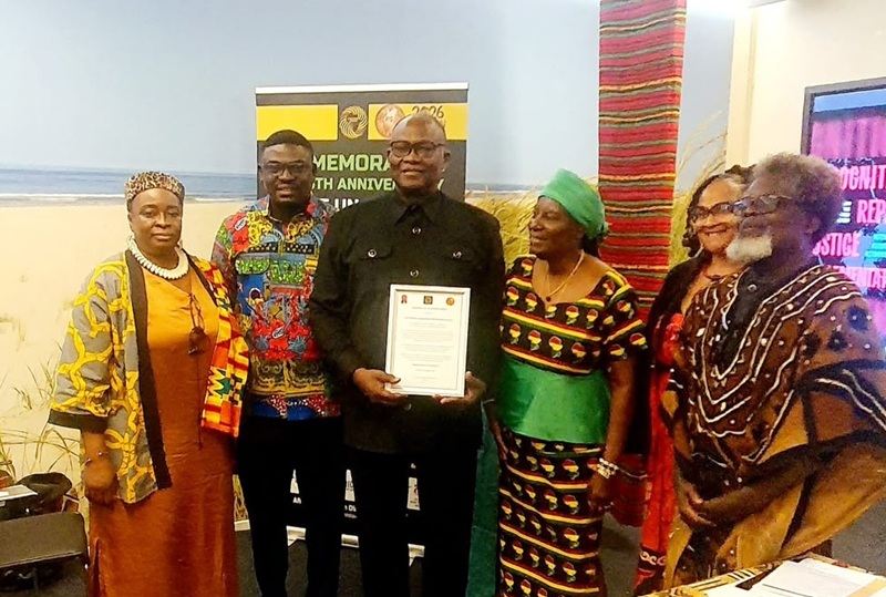 Spio-Garbrah honoured in The Hague for advancing Africa’s Reparations campaign
