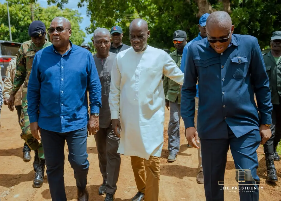 President Mahama inspects science lab project at UTAS President Mahama inspects science lab project at UTAS