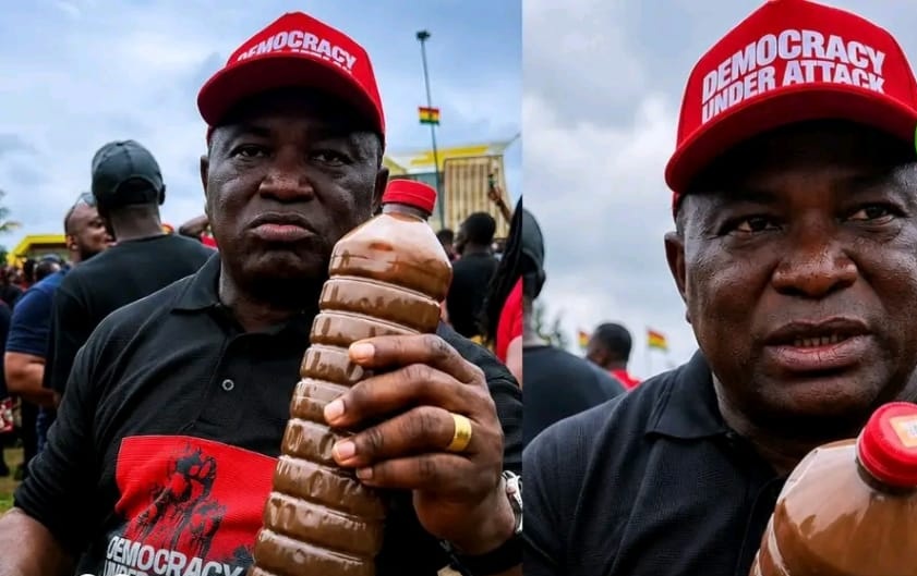 Oda MP Akwasi Acquah slams galamsey inaction at NPP’s ‘Democracy Under Attack’ march