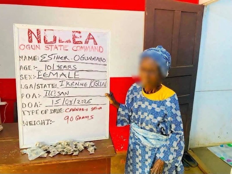 101-year-old Nigerian woman arrested over alleged cannabis sale