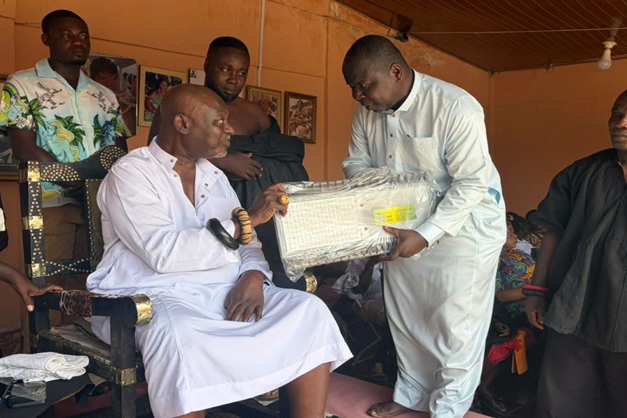 Suhum MP Frank Asiedu Bekoe donates 200 streetlights to boost security ahead of Odwira Festival