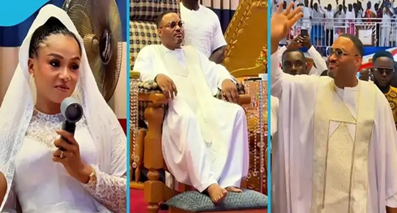 Akofena steps out with wife, leads Kristo Asafo worship at Kade amid family tensions